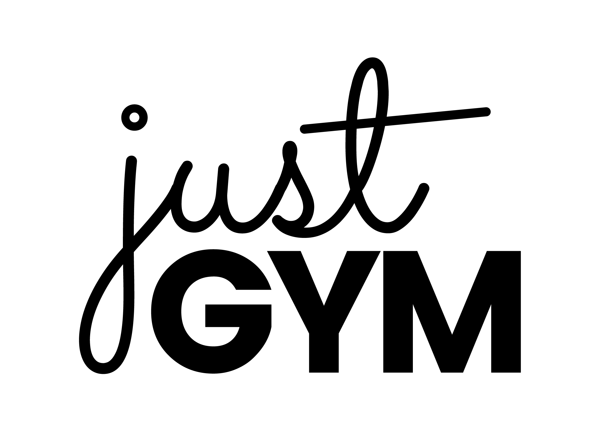JUSTGYM logo black